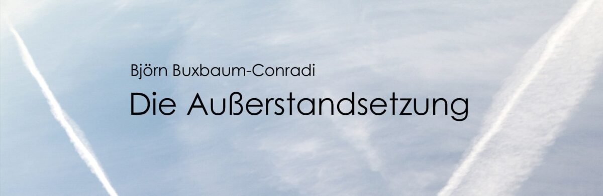 Ausschnitt aus dem Cover von Die Außerstandsetzung von Björn Buxbaum-Conradi